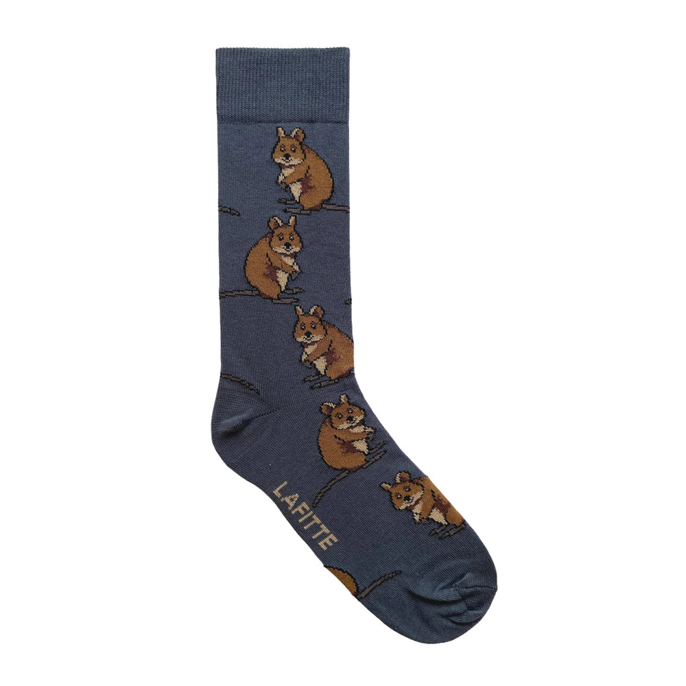 Charcoal Quokka Socks