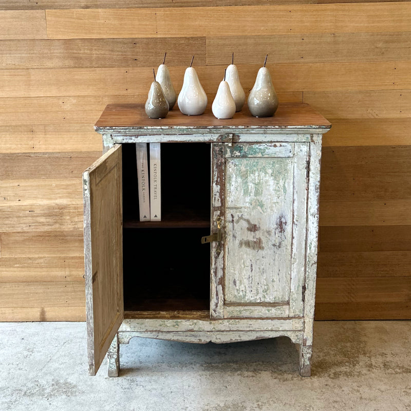 Vintage White Wooden Cabinet