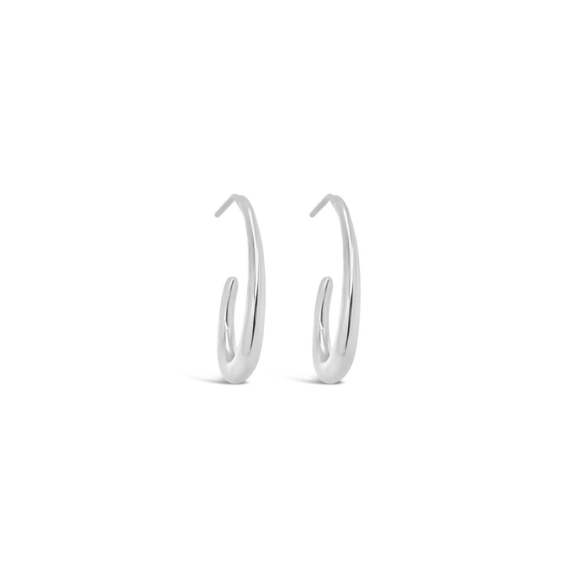 Recurved Hoops Silver