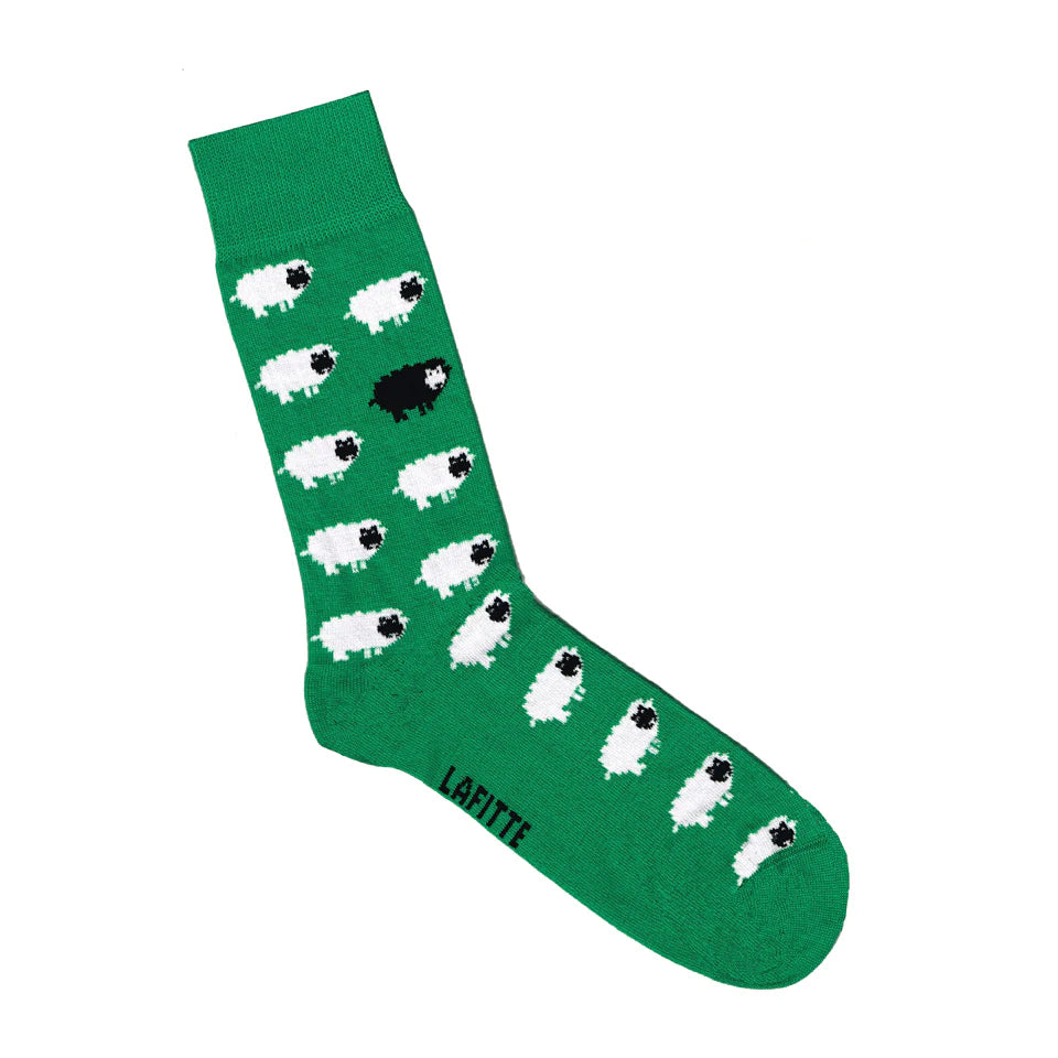 Sheep Green Socks
