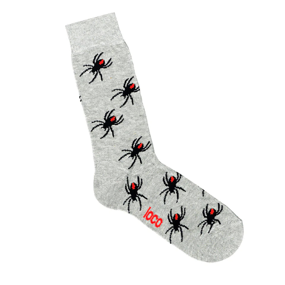Spider Marle Grey Sock