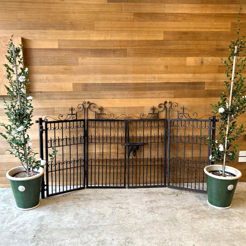 Four Panel Hand Forged Vintage Gate