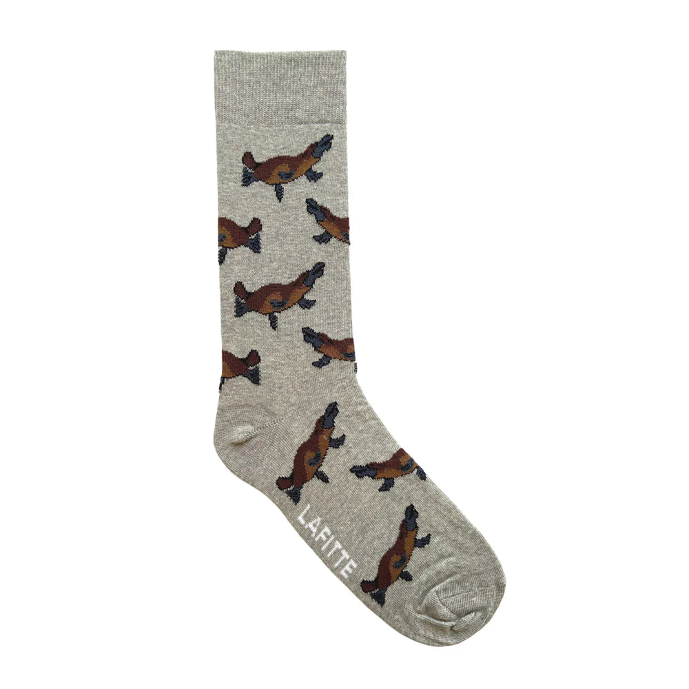 Marle Grey Platypus Socks
