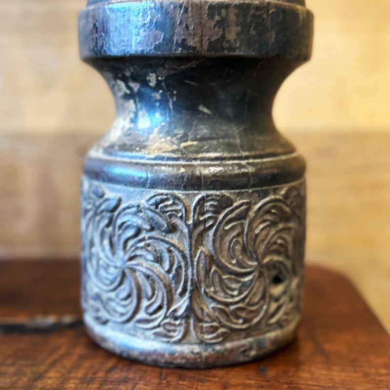 Wooden Carved Candle Holder