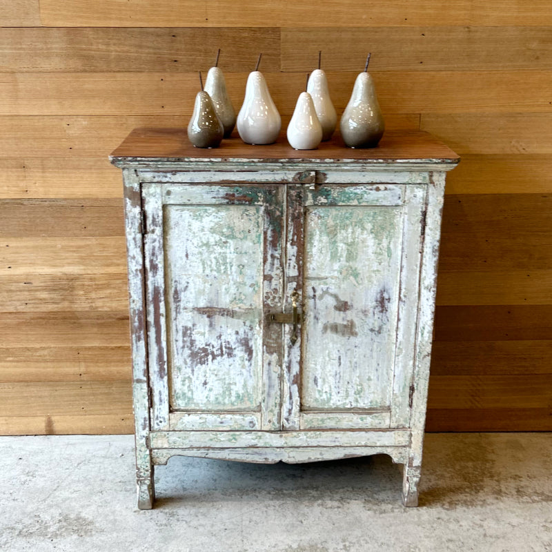 Vintage White Wooden Cabinet