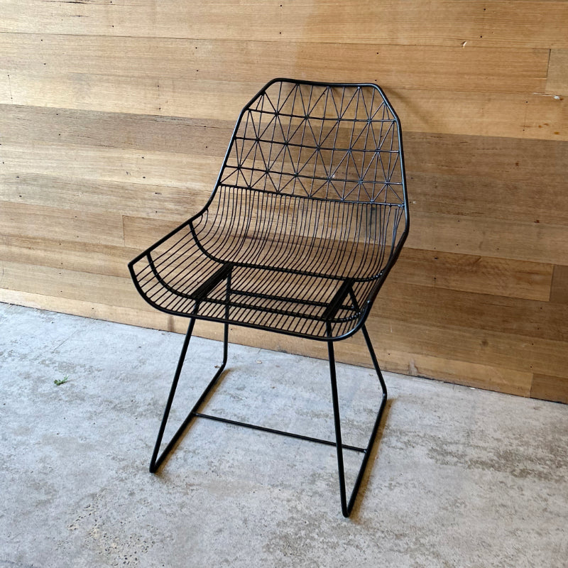 Black Powder Coated Outdoor Chair