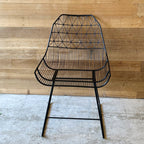 Black Powder Coated Outdoor Chair
