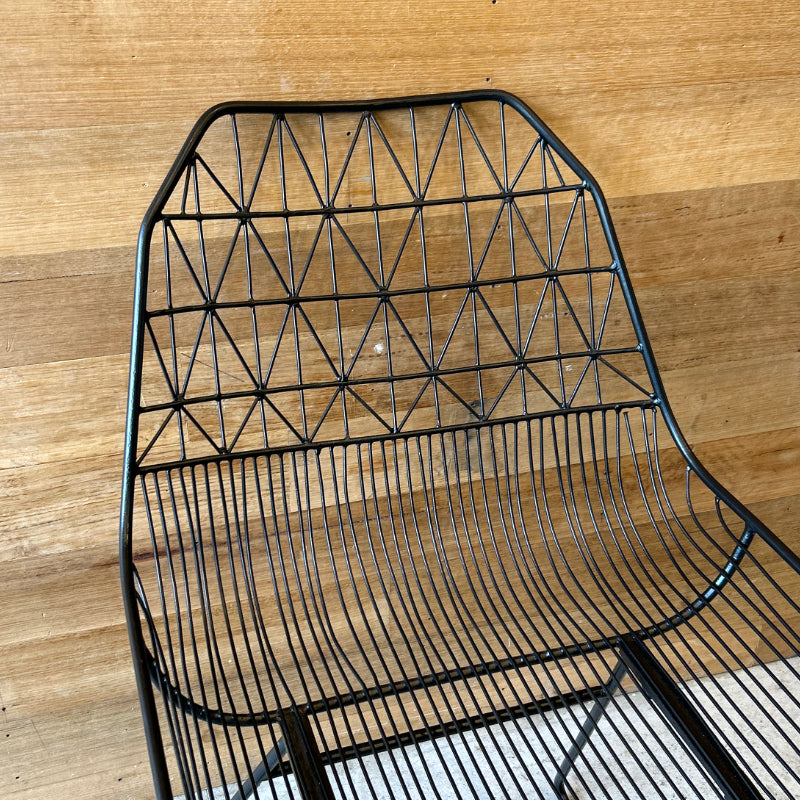 Black Powder Coated Outdoor Chair