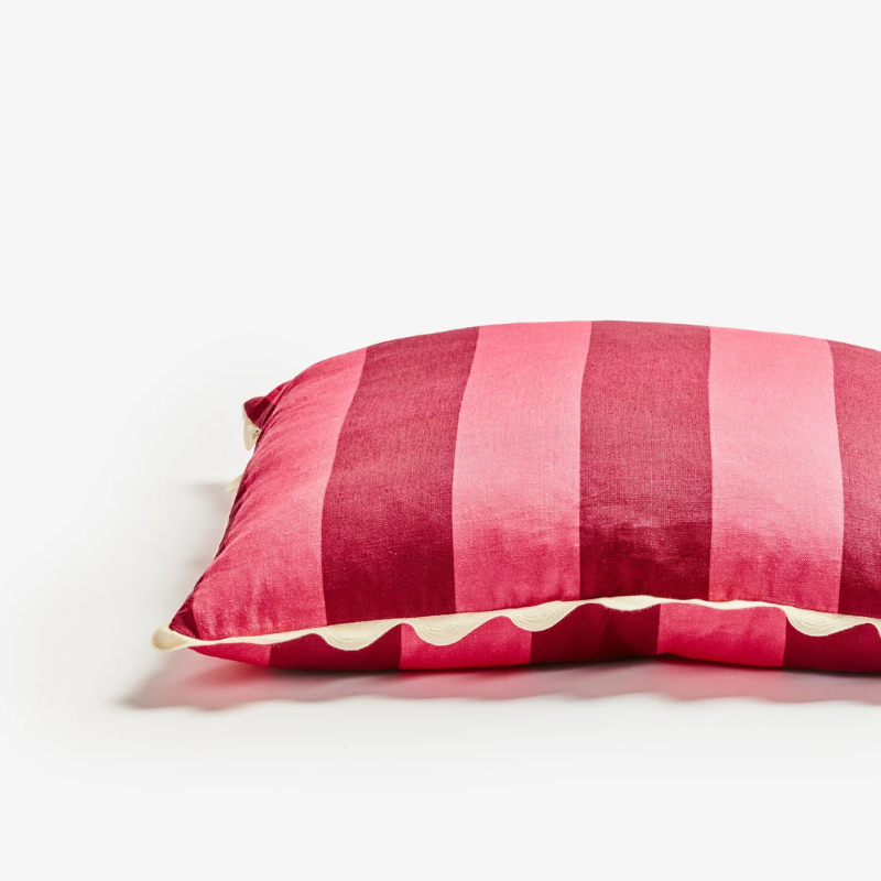 Big Stripe Cerise Cushion 60cm