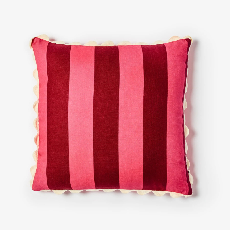 Big Stripe Cerise Cushion 60cm