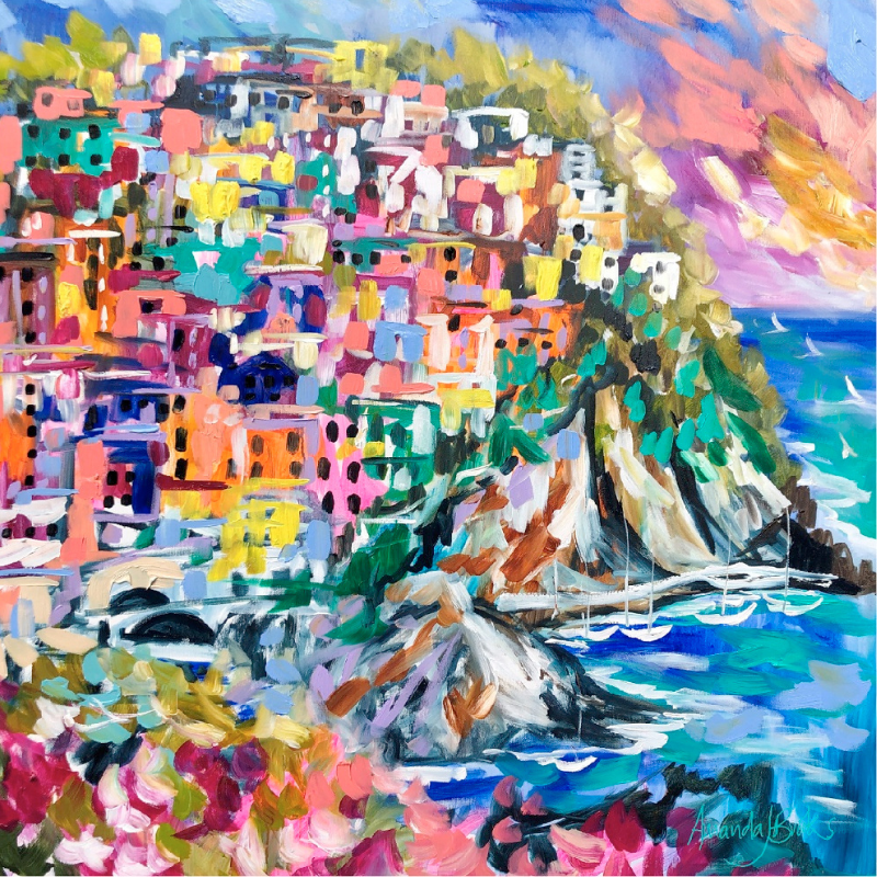 Cinque Terre Manarola Coaster