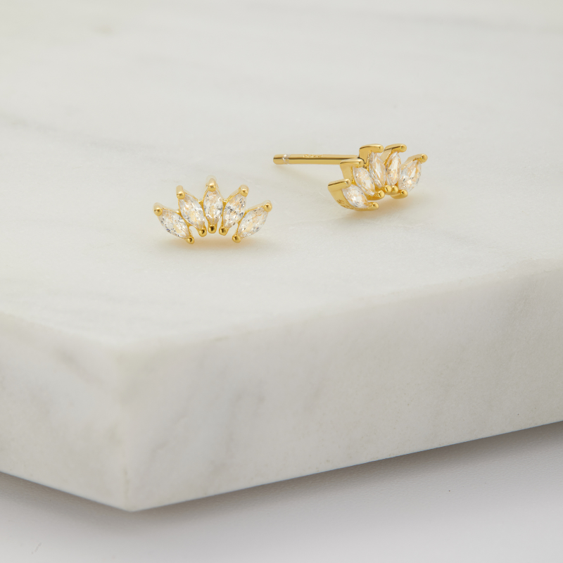 Isabella Stud Earring Sterling Silver Zafino