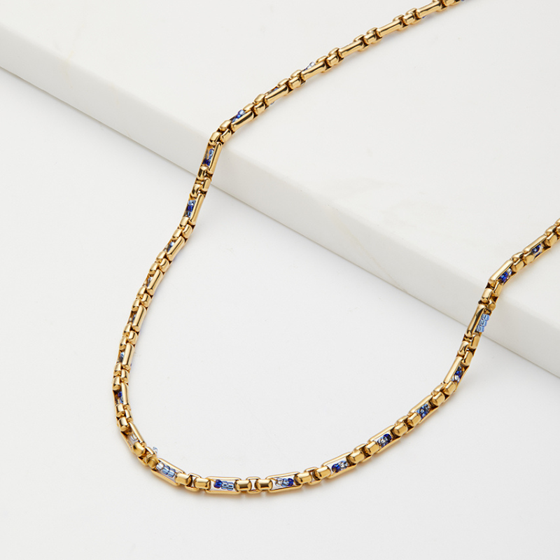 Luna Necklace Navy