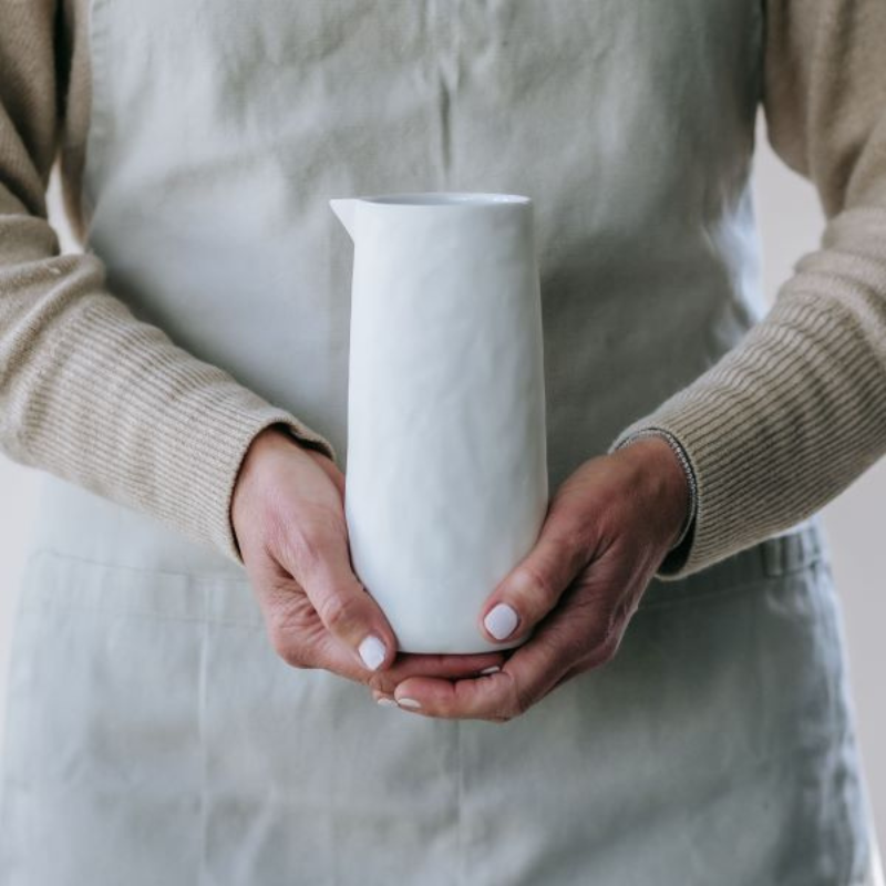 Flax Jug No Handle White