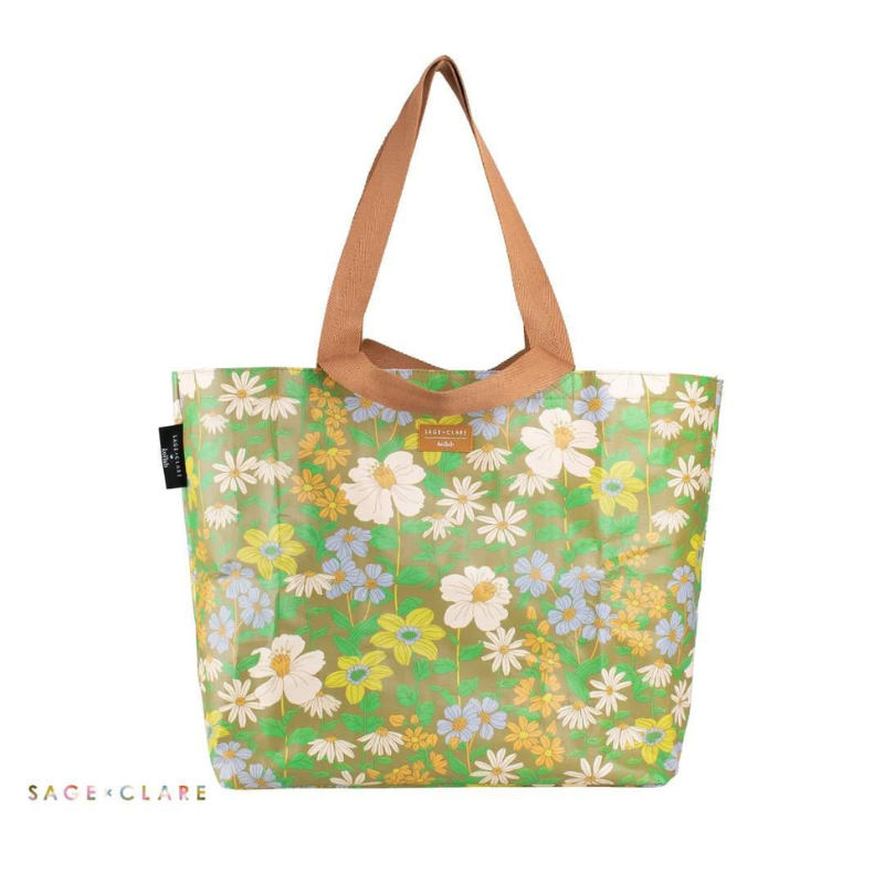 Poly Shopper Tote Sage x Clare