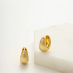 Steph Brushed Hoop Large Gold