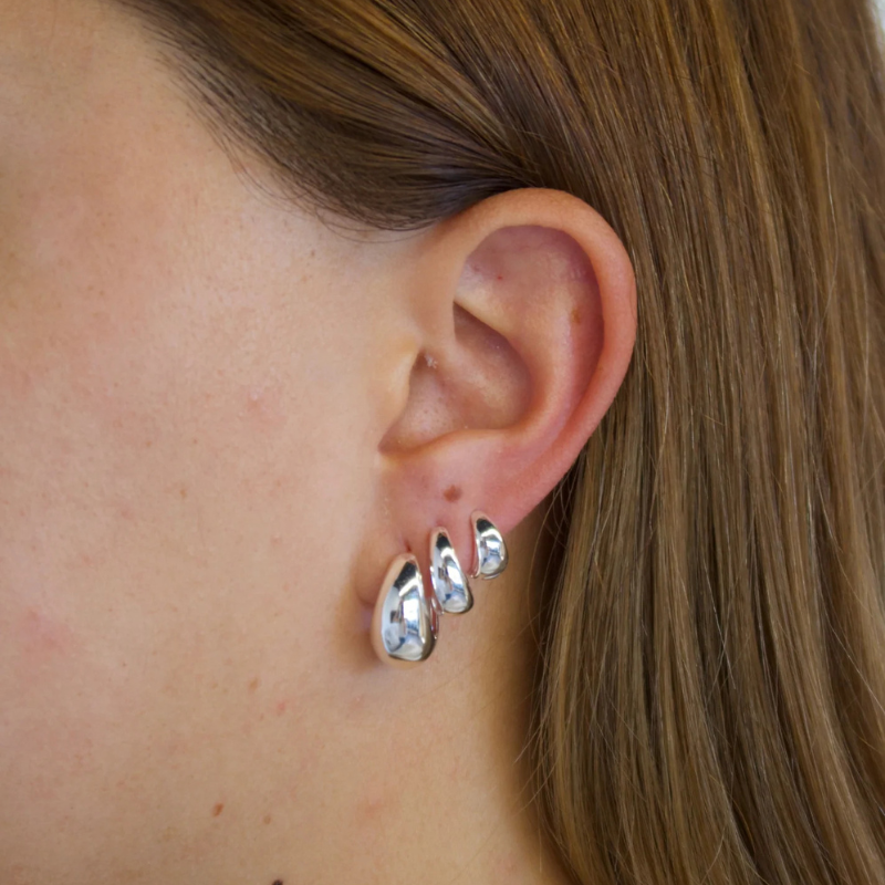 Steph Hoop Silver Small