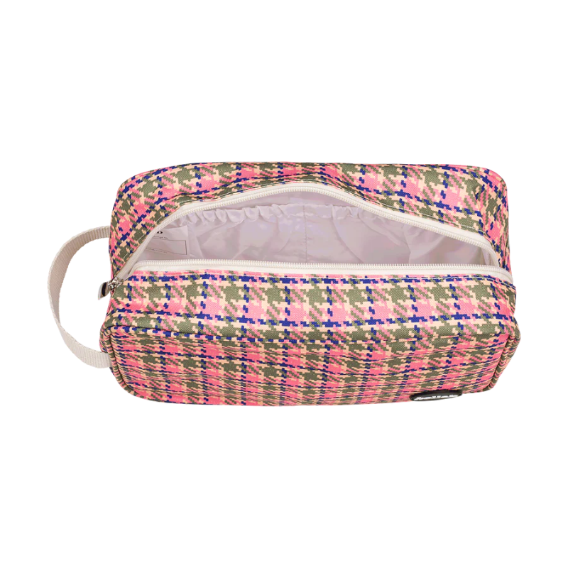 Travel Bag Pink Houndstooth