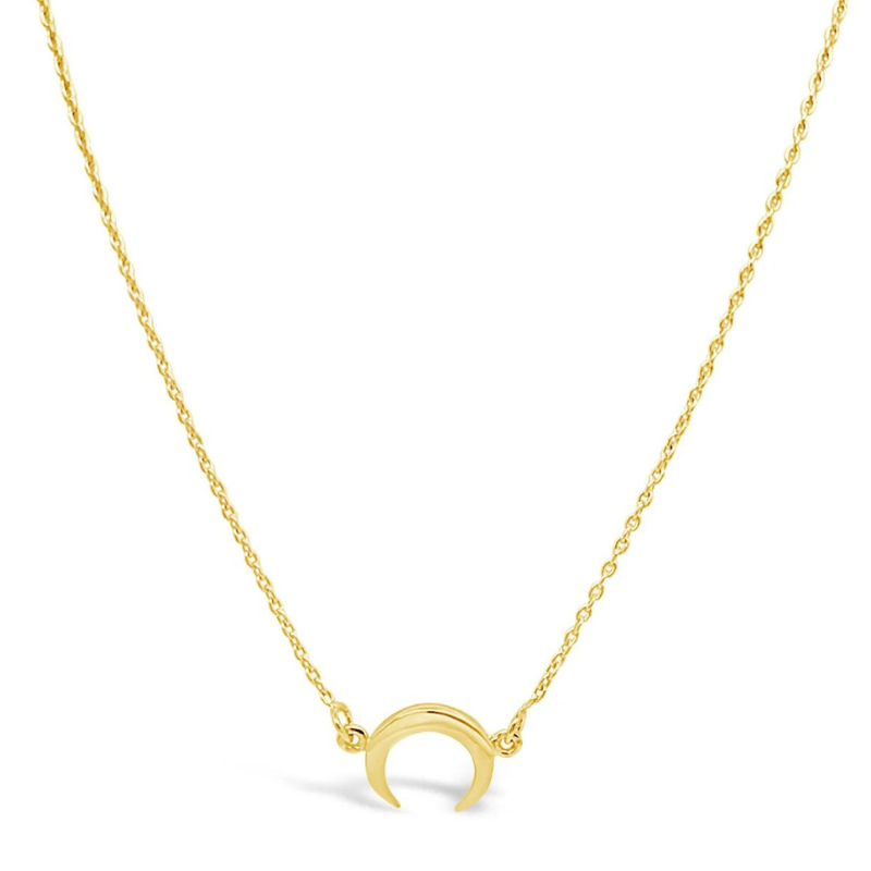 Mini Moon Necklace Gold