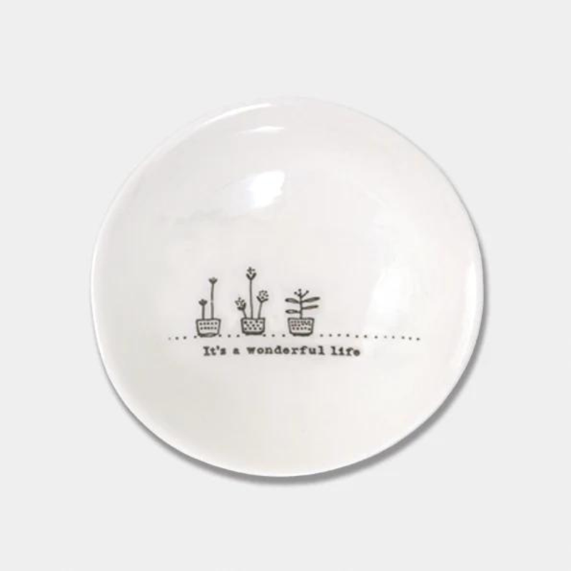 Wobbly Porcelain It’s a wonderful Life Dish