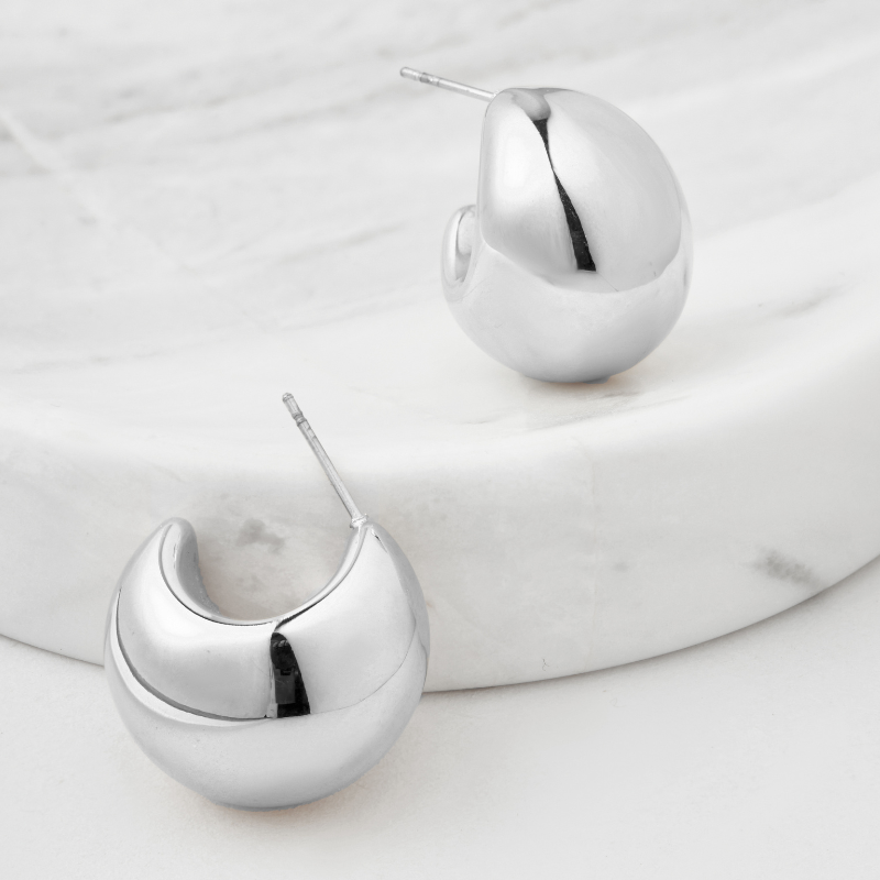 Hailey Hoop Silver