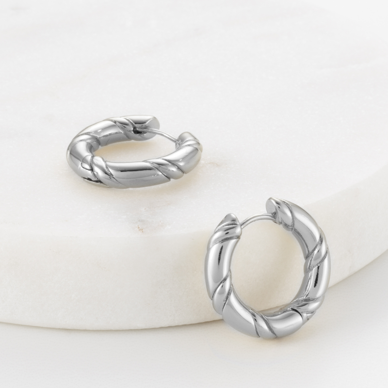 Alannah Hoop Silver