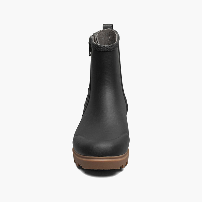 BOGS Holly Rain Zip Black Boots