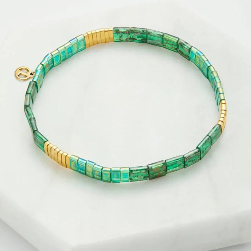 Tile Bracelet Emerald