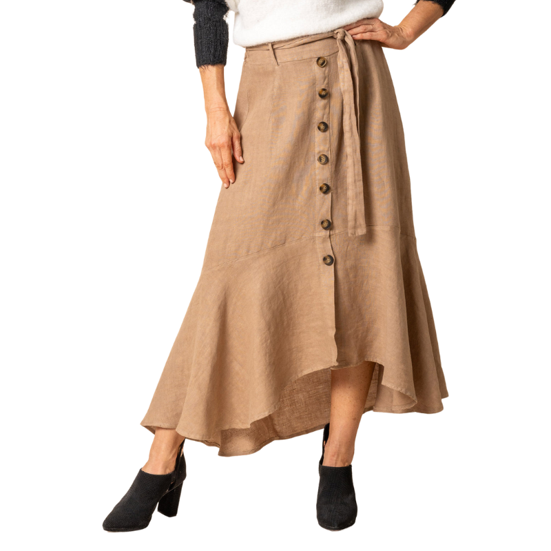 Jayne Linen Skirt Desert