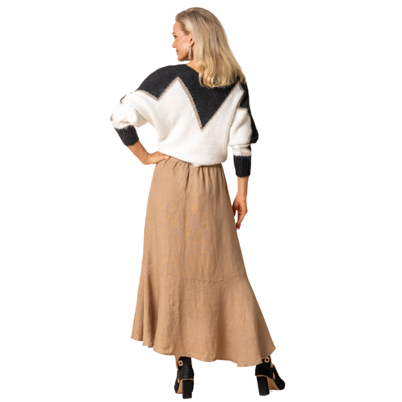 Jayne Linen Skirt Desert