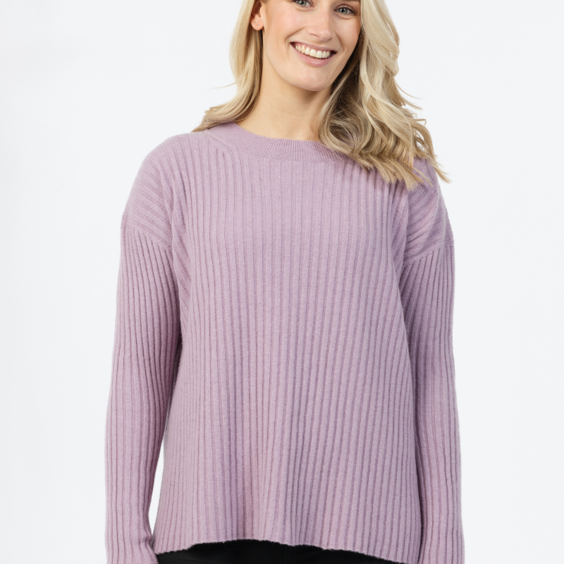 Possum Merino Ribbed Relaxed Sweater