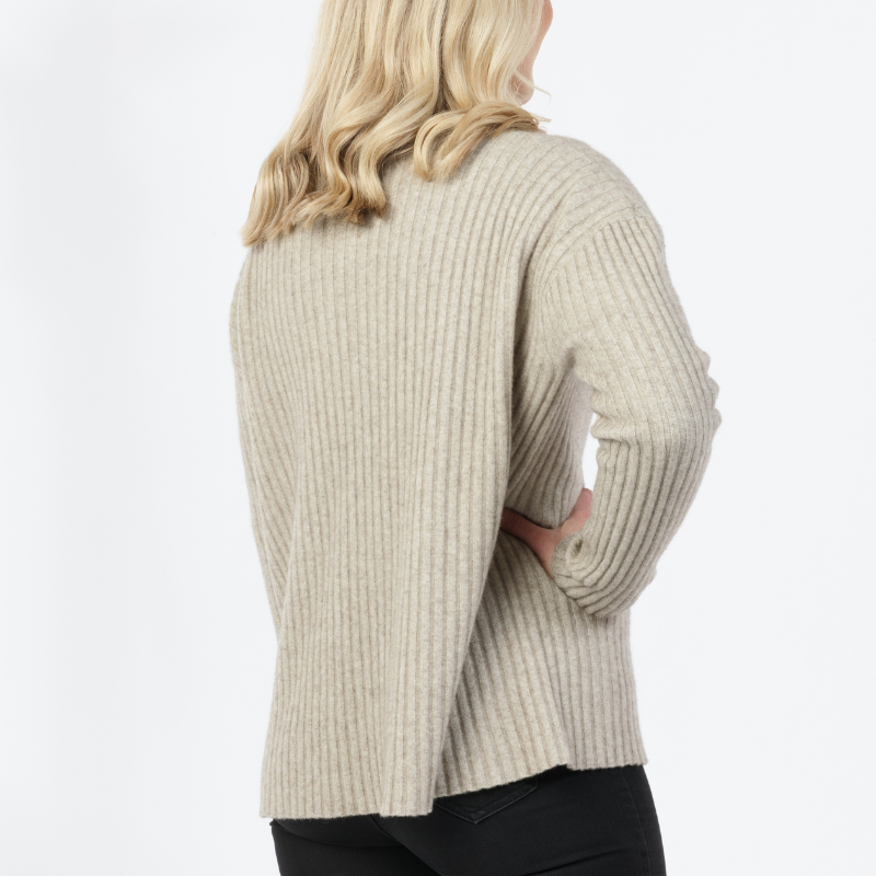 Possum Merino Ribbed Relaxed Sweater
