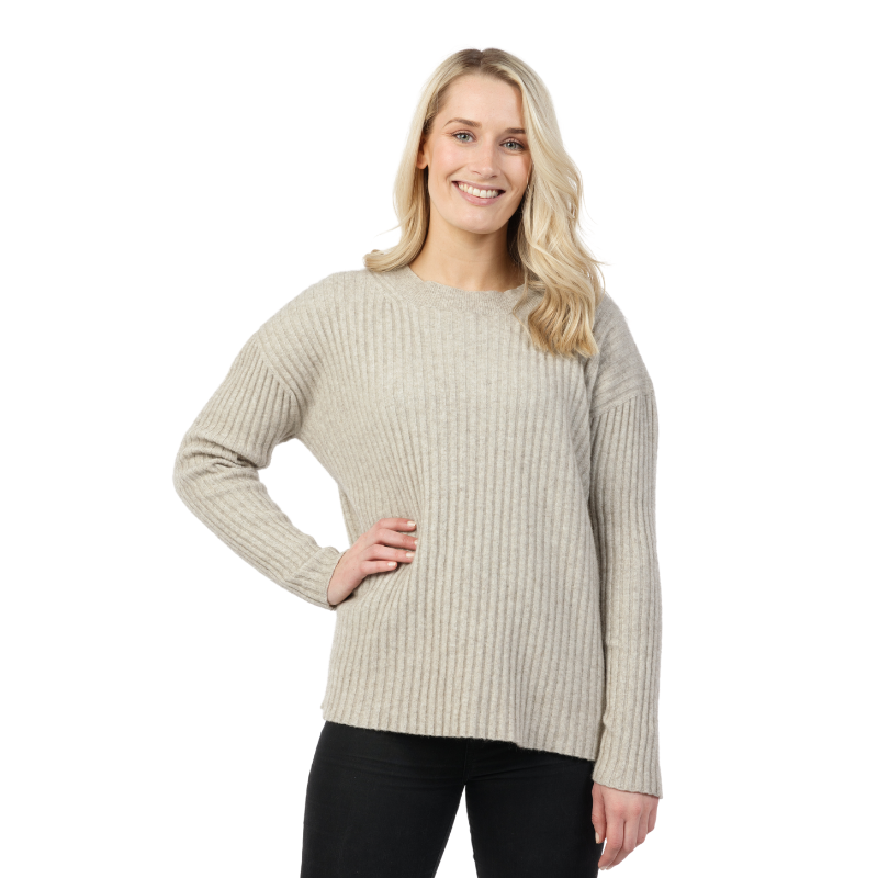 Possum Merino Ribbed Relaxed Sweater