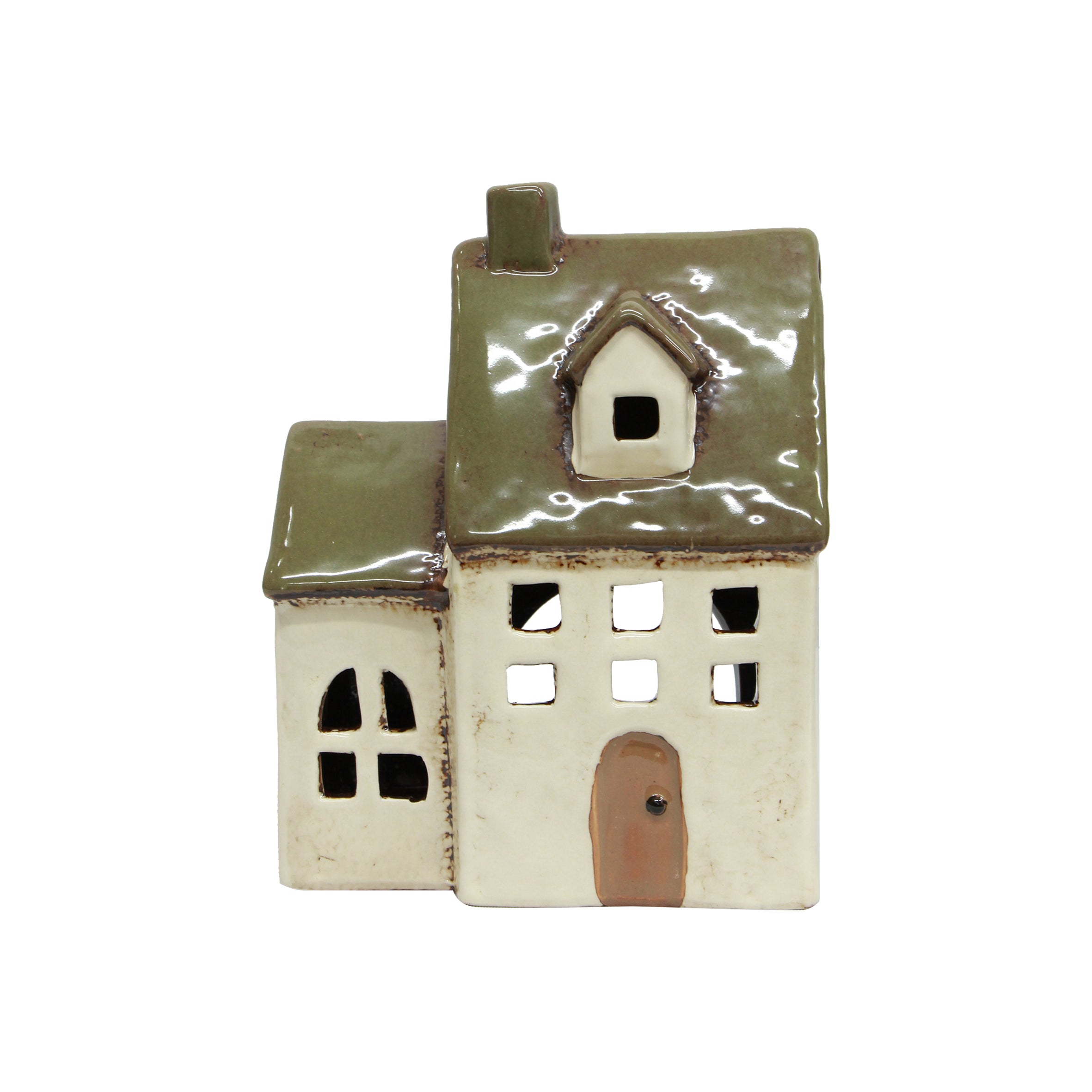 Alsace Tea Light Chapel Olive Green