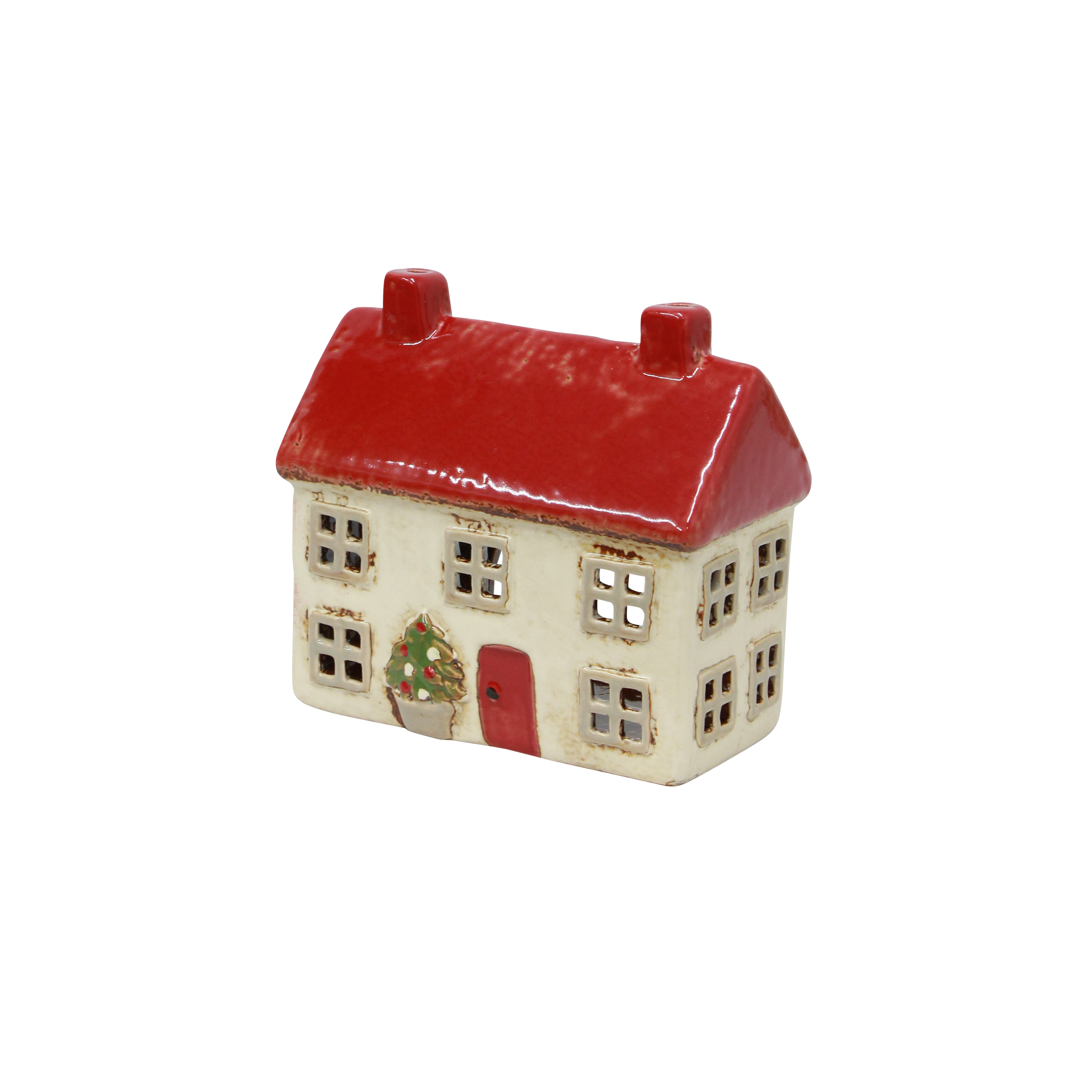 Alsace Tea Light Cottage Christmas Stone