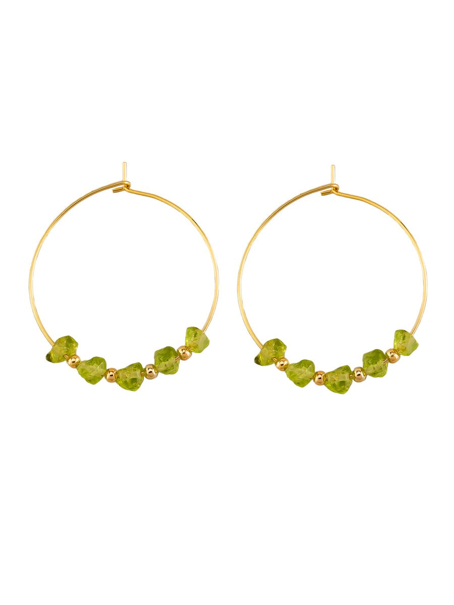 Olive Stone Hoops