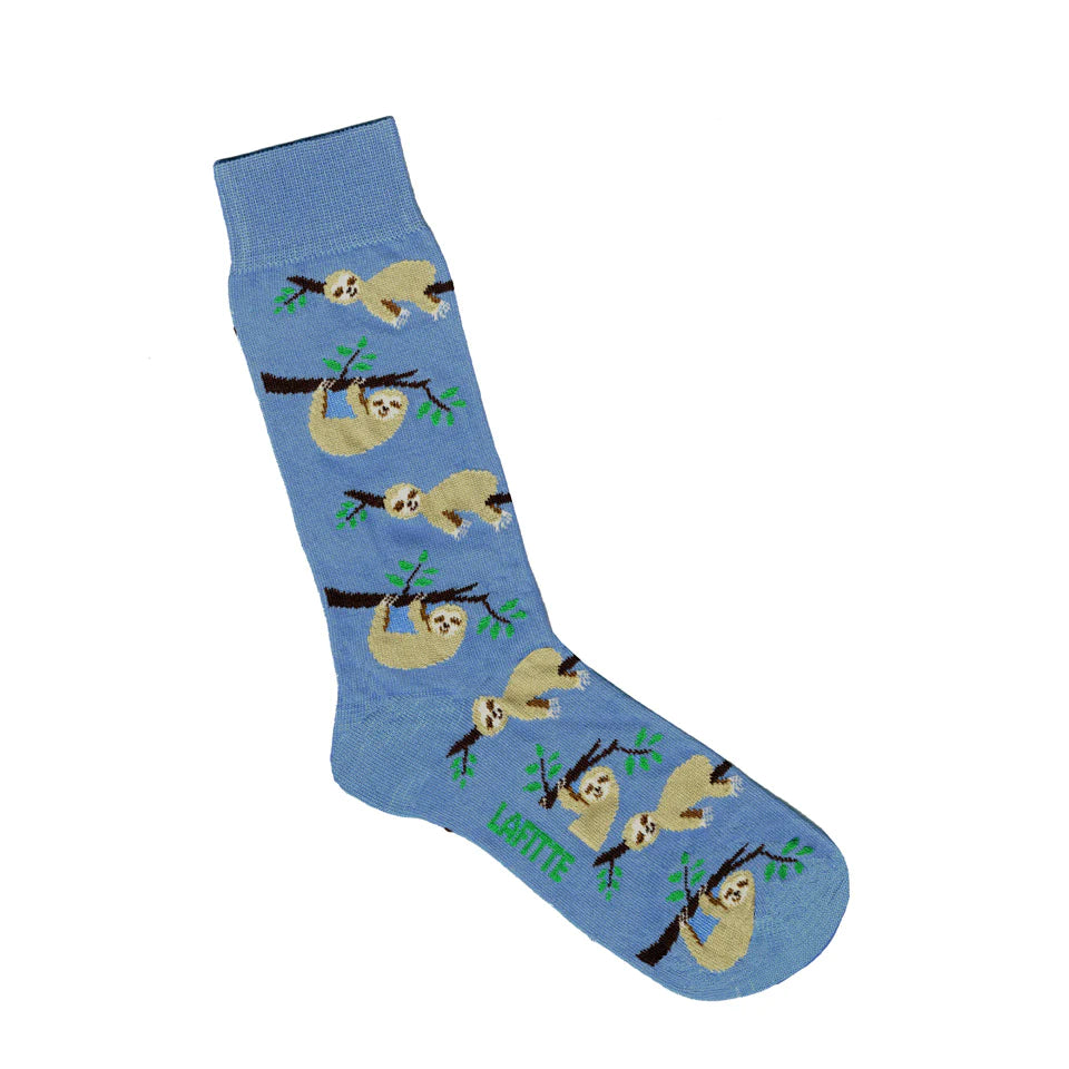 Sloth Blue Sock