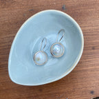 Flat Pearl Drop Earring