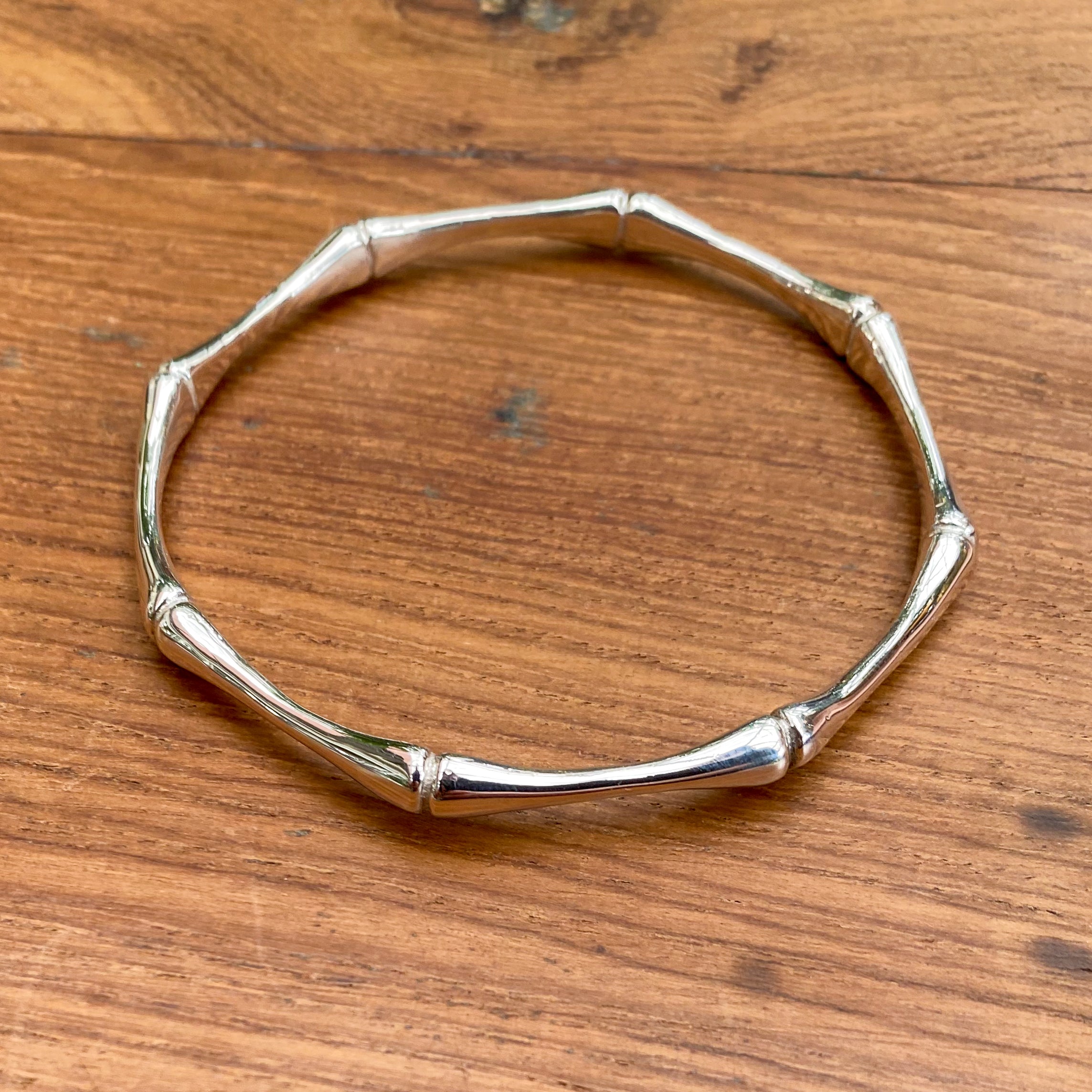 Bamboo Sterling Silver Bangle
