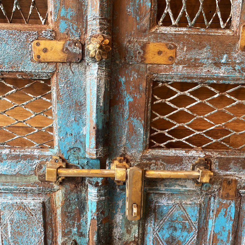 Vintage Blue Wooden Doors