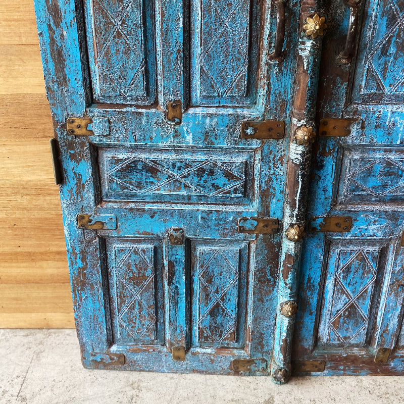 Vintage Blue Wooden Doors