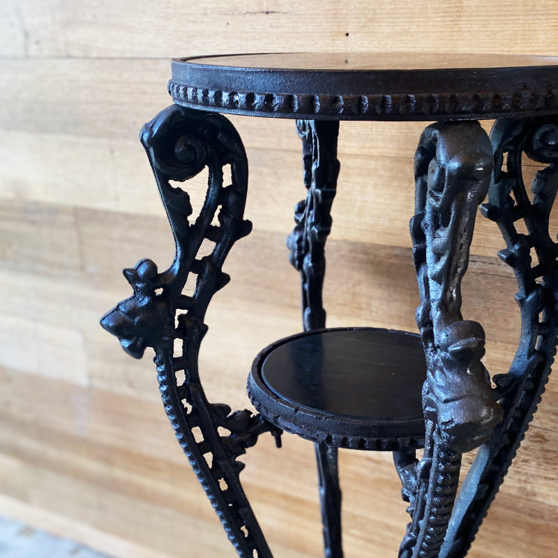 Cast Iron & Marble Plant Stand