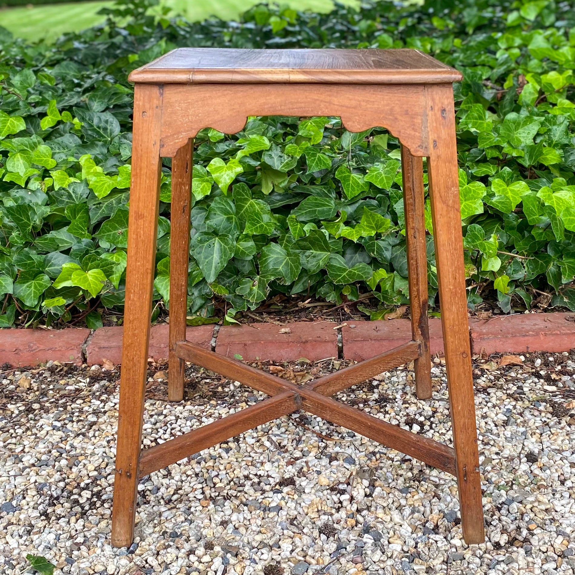 Natural Wood Side Table
