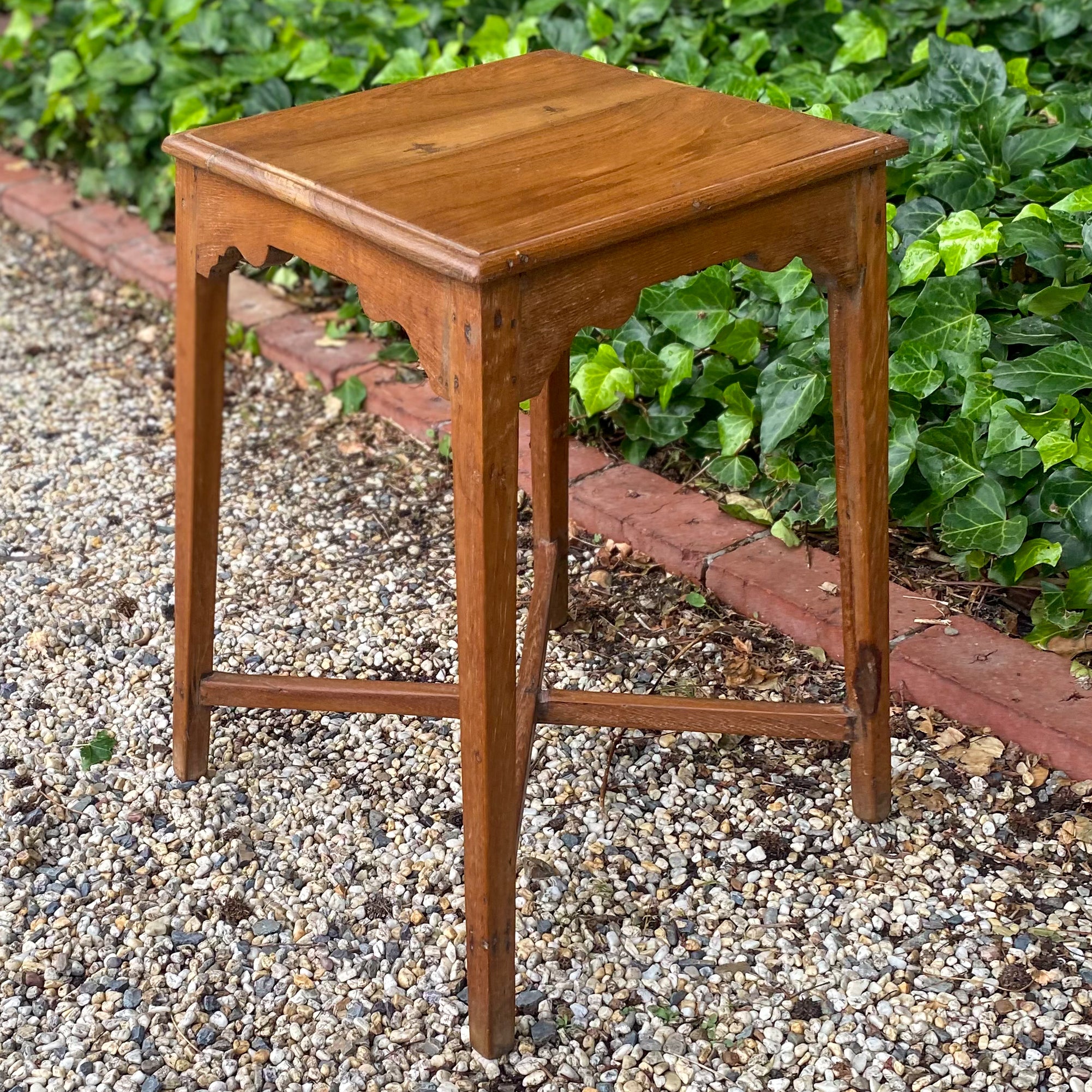 Natural Wood Side Table