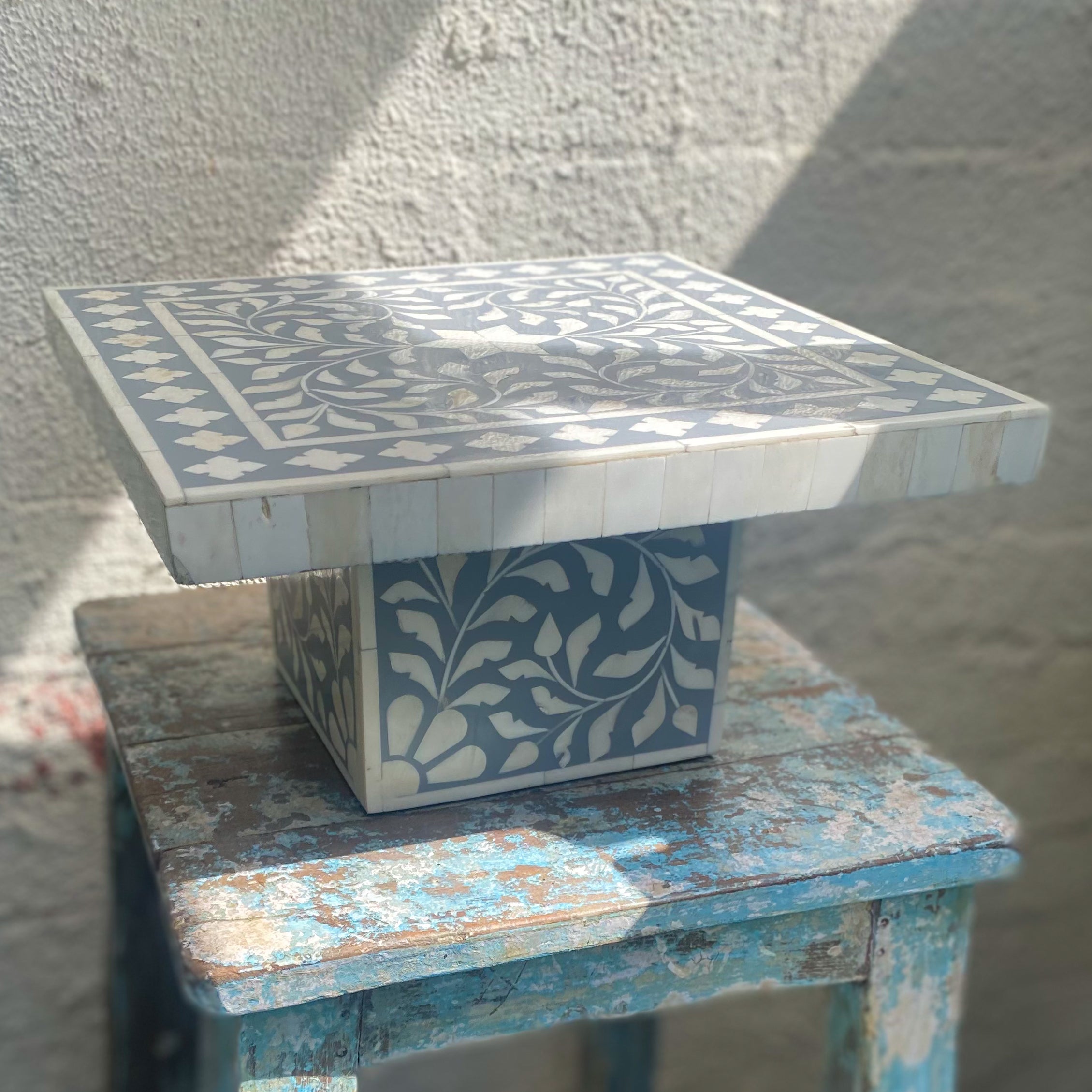 Bone Inlay Cake Stand