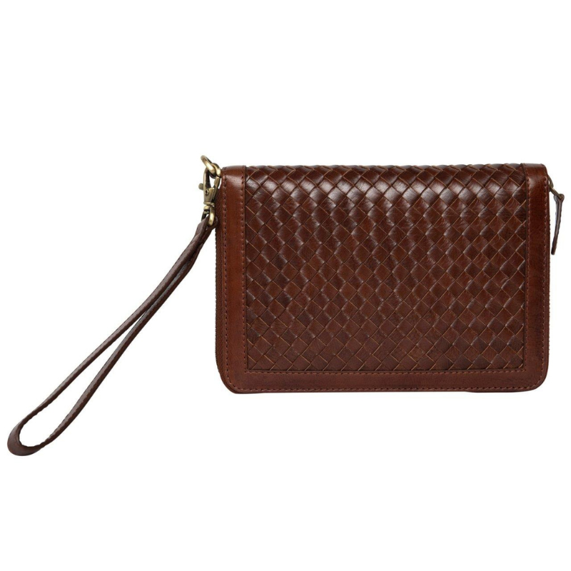 Isla Woven Leather Organizer