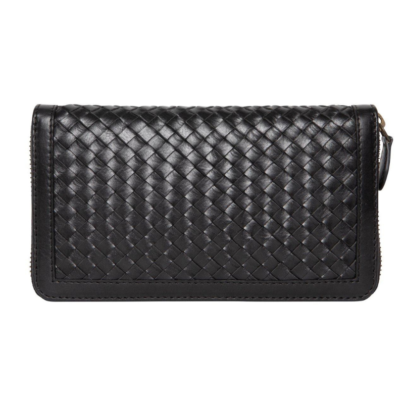 Ivy woven leather wallet
