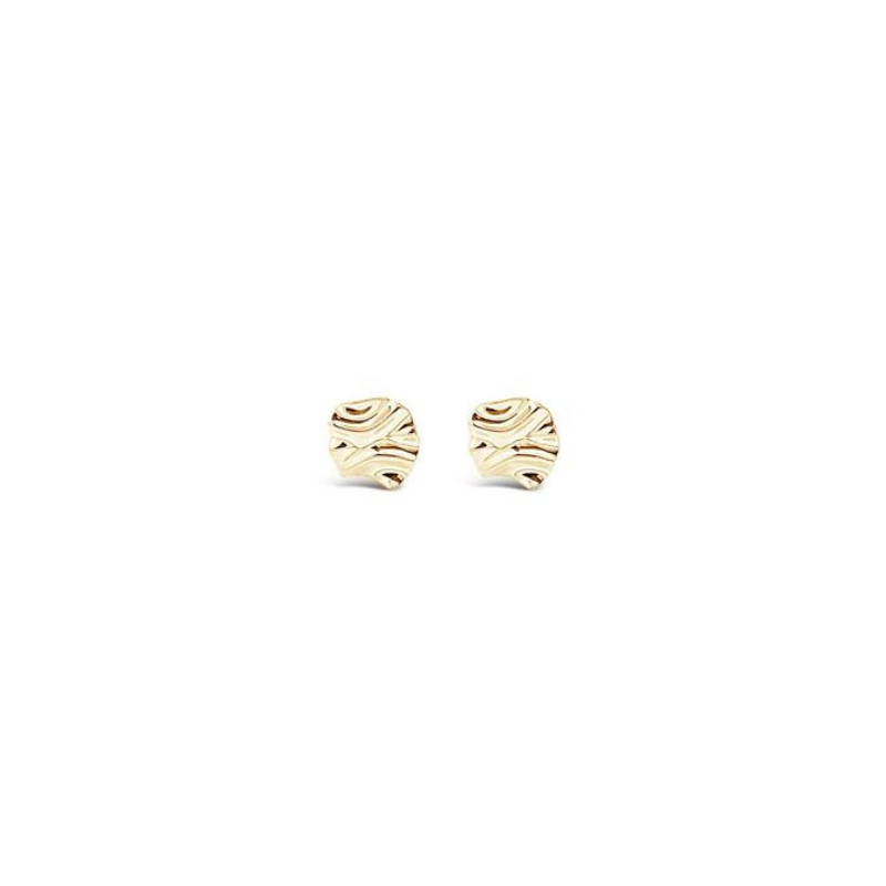 Arctic Curve Earrings Gold
