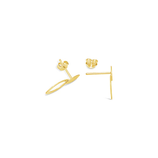 Double Oval Earrings Gold