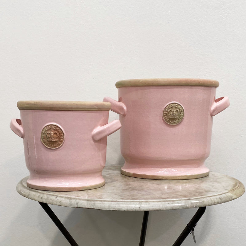 Kew Pink Tall Bowl with Handles